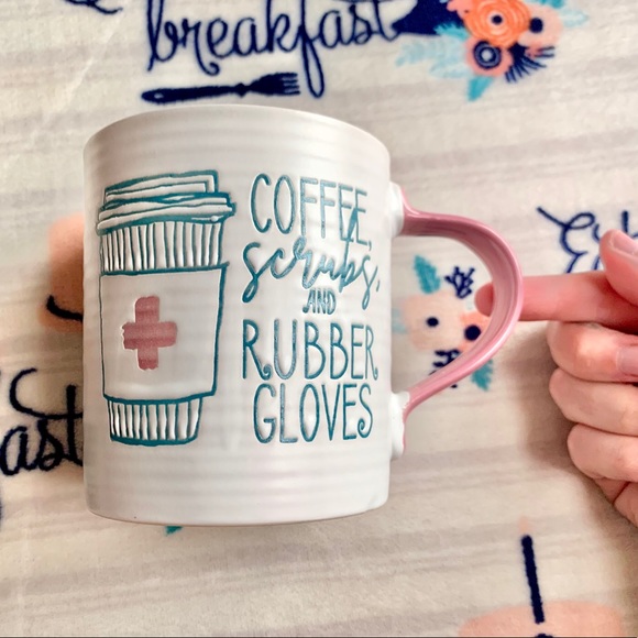 Other - LAST 1! 🩺 Nurse Coffee Scrubs & Rubber Gloves Mug